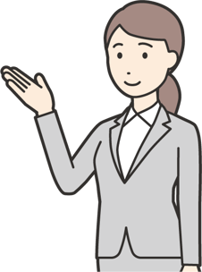 リクルート_女性_案内