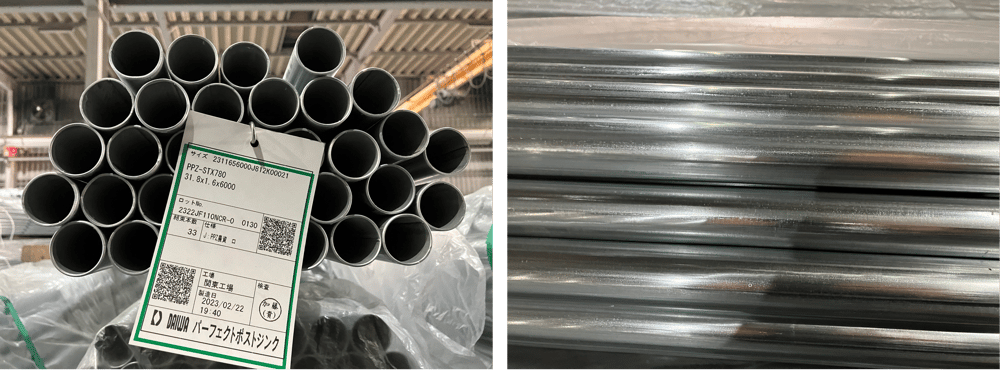 B.【JP】【No.129】 2023年2月製造 農業資材 PPZSTX 31.8x1.6x6,000.23.4.4