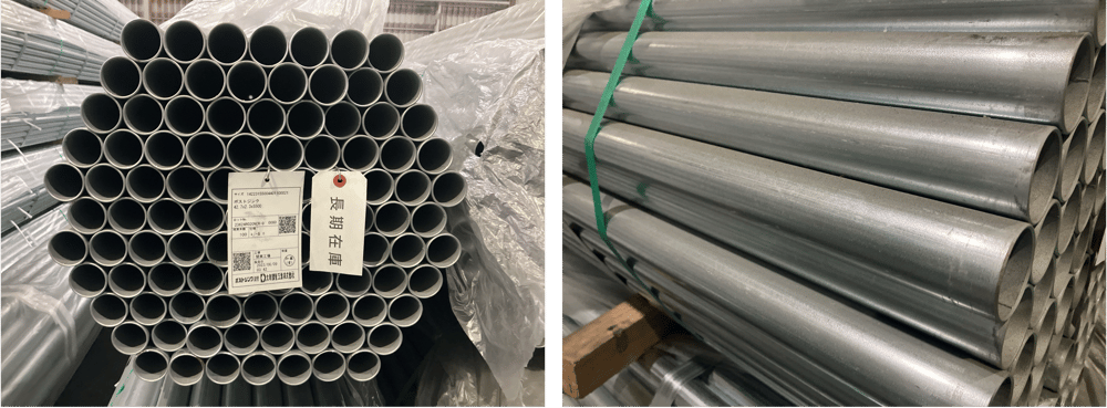 B.【JP】【No.176】 2023年6月製造 構造用メッキ鋼管 PZ 42.7x2.3x5,500 (821ピックアップ)20240821