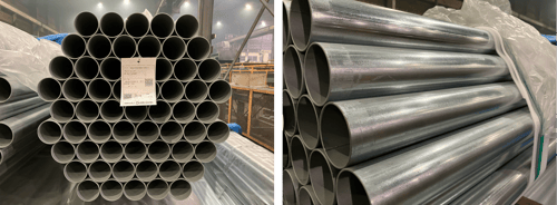 B.【JP】【No.184】 2024年10月製造 構造用メッキ鋼管 PZ 60.5x2.3x5,500 (129ピックアップ)20241210