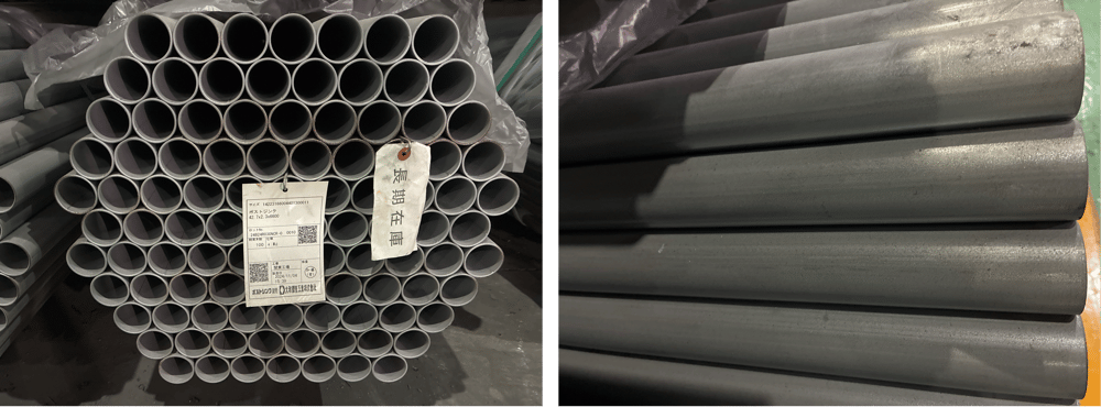 B.【JP】【No.204】 2024年11月製造 構造用メッキ鋼管 PZ 42.7x2.3x6,600 (930ピックアップ)20250930