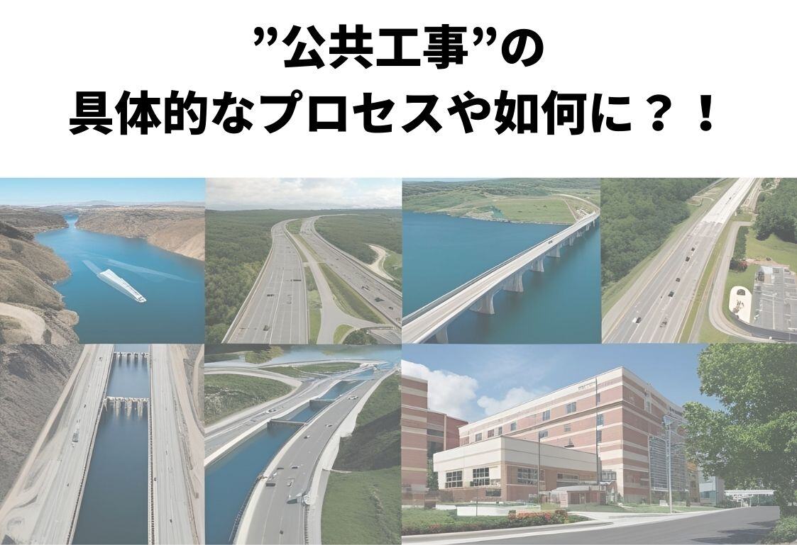 ”公共工事”の具体的なプロセスや如何に？！”立案”から”評価”までの流れをわかりやすく解説。