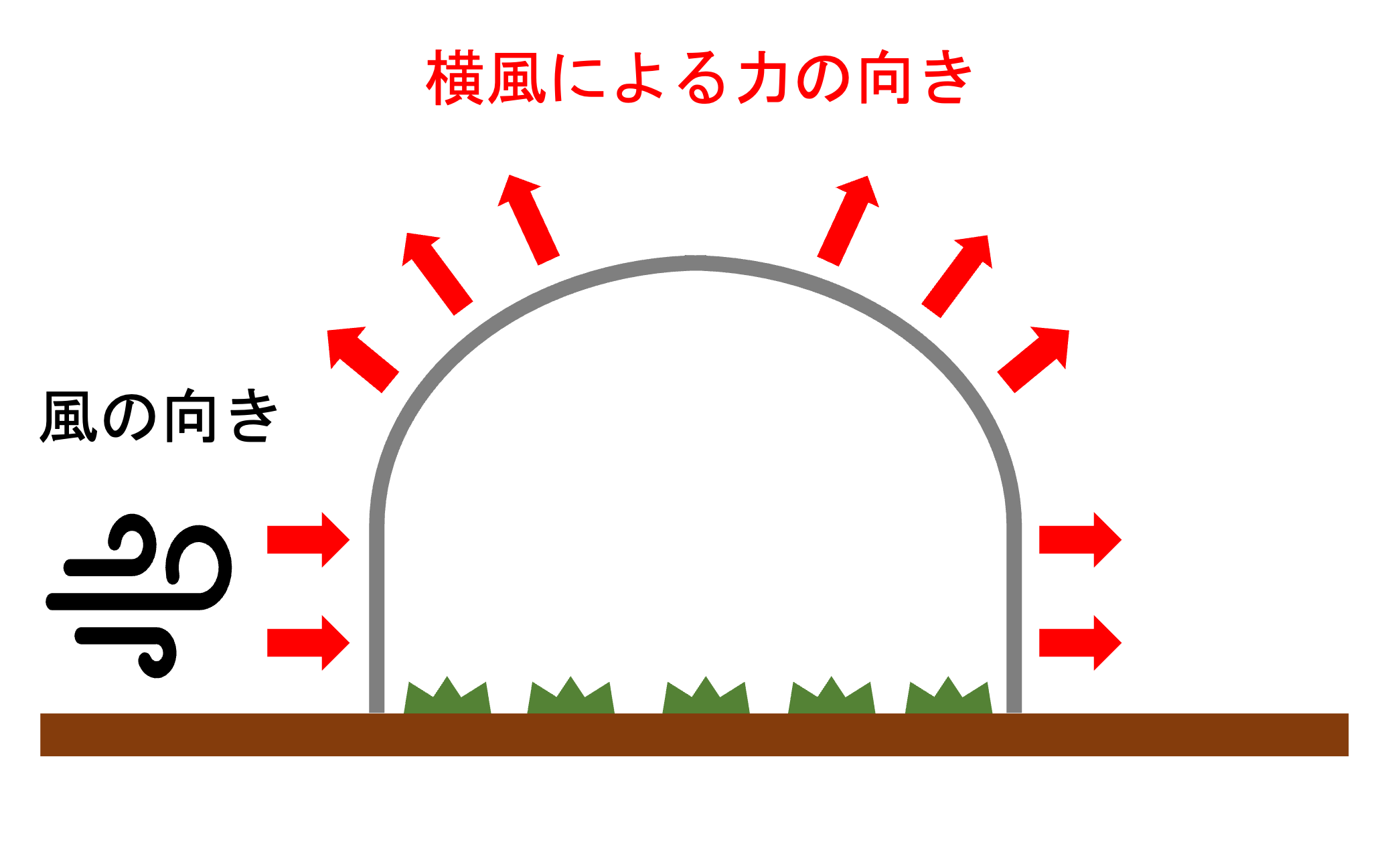 台風に負けないビニールハウスを建てるには？強靭化を実現する為の3つのポイント。